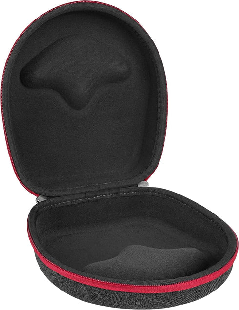 Geekria Shield Headphones Case Compatible with Sennheiser HD 598, HD 660S2, HD 660S, HD 490 PRO Plus Case, Replacement Hard Shell Travel Carrying Bag with Cable Storage (Dark Grey)