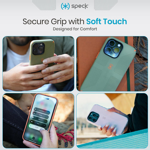 Speck 15 15 14 13 6.1 Inch iPhone Case - Built for MagSafe, Drop Protection Grip for iPhone iPhone & iPhone - Scratch