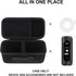 Hard Carrying Case for Blue Tees Golf Player+ GPS Speaker with Touch Screen Display, GPS Speaker Player Protection Case with Mesh Pocket for Charging Cables, Black