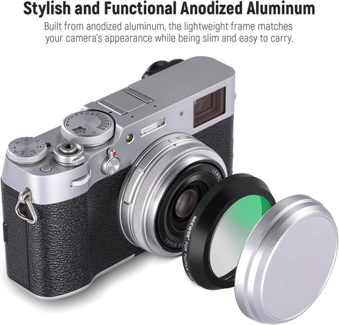 NEEWER UV Protection Filter for X100 Series Cameras, Multi Coated HD Optical Glass Lens Filter for Fujifilm Cameras