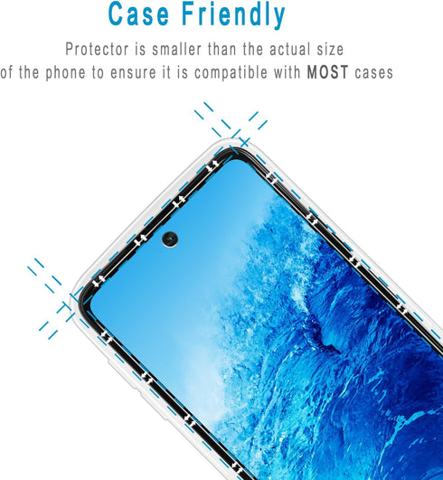 HPTech 2 Pack Privacy Screen Protector for Motorola Moto G 5G (2024), Anti Spy Tempered Glass, Bubble Free, Case