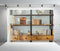 BELECO 7x5ft Fabric Living Room Bookshelf Backdrop Empty Room with Bookcase, Zoom Calls