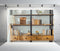 BELECO 8x6ft Fabric Living Room Bookshelf Backdrop Empty Room with Bookcase, Zoom Calls