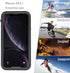 Compatible Apple iPhone XR Case, Full-Body Protective Waterproof, Shockproof Clear Cover for iPhone XR (6.1 Inch, Black)