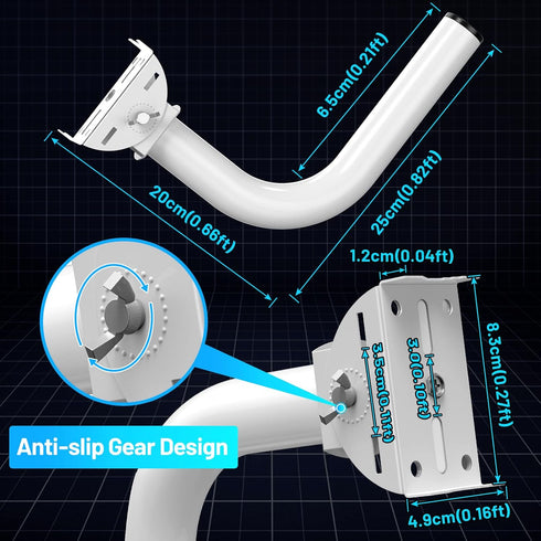 Ueevii Universal Wireless Bridge Bracket Mount, Pole and Wall-Mounted for Outdoor Point to Point AP Access Point Client