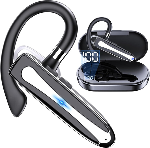 Kamon K530 Wireless Earpiece for Cellphone, Bluetooth 5.1 Headset with Charging Case, Mic for Hands-Free