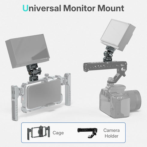 Leaplumin Holder,1/4" 5" 7" 360 &180 Field Monitor Mount Monitor Screw for & Field Monitor Mount Support Swivel Tilt