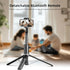 KINGJOY 61" Selfie Stick Tripod with Bluetooth Remote, Heavy Duty Aluminum Extendable Vlogging Stand with Metal Base