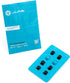 4 JLab Cloud Foam Mnemonic Earbud Tips, Pairs of Custom Fit Universal Tips, Memory Cloud Foam, Black/Blue