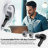 MOZOTER Bluetooth 5.3 Wireless Earbuds, Deep Bass Loud Sound Noise Cancelling with 4 Microphones for iPhone Android