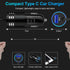 Android Car Charger Type C Fast Charging for Samsung Galaxy S24/A15/A14/A54/A53 5G with 3ft USB C Cable