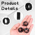 LIQWEI 10Pcs Car Phone Mount Replacement Parts, Tightening Nut for Replacement Cars Mount, Car Phones Holder Clip, Ring