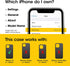 OtterBox 15 Symmetry iPhone Series Cactus Leather for MagSafe - Noir ASH (Black), Snaps to MagSafe, Ultra-Sleek, Raised