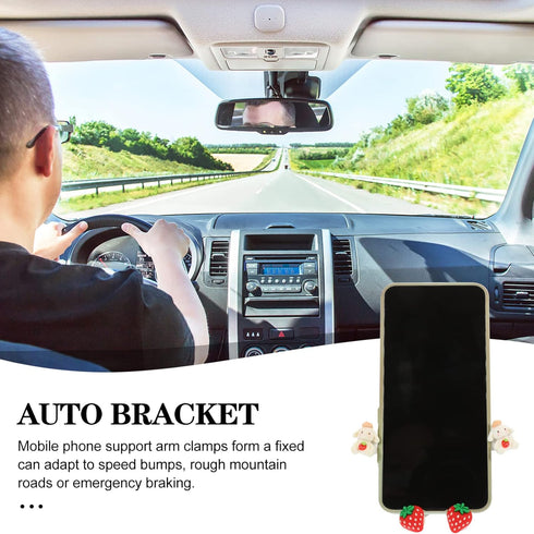 SEWACC Cellphone Car Holder Rabbit Air Vent Phone Holder, Universal Extension Clip Cell Phone Mount Cradle for