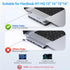 USB C Adapter HDMI Hub for MacBook Pro/Air M1M2M3, Multiport Adapter with HDMI, Ethernet, Thunderbolt 3