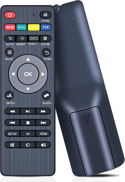 FQOUG Replacement Remote Control Compatible with NEUMI Atom 1080P Full-HD Digital Media Player