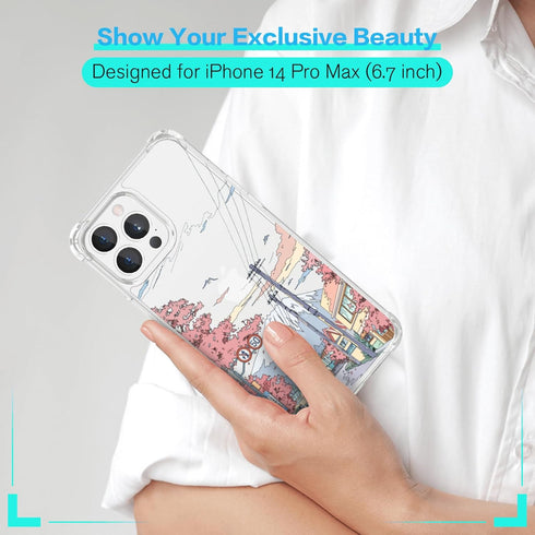 Cute Clear Anime Phone Case for iPhone 14 Pro Max