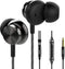 Betron BS10 Wired Earphones: Noise-Isolating In-Ear Buds with Microphone, Volume Control & Powerful 12mm Bass Drivers.