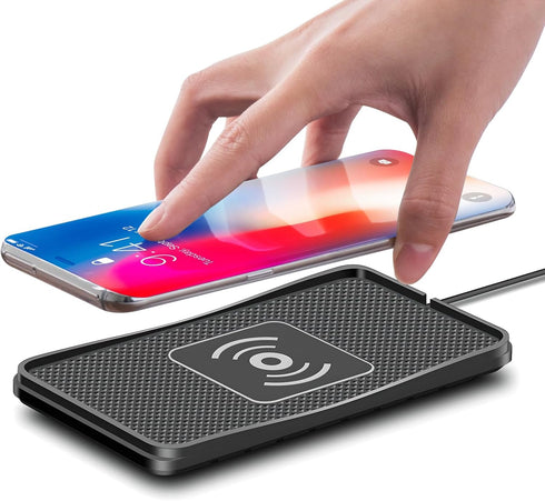Gumnay 15W 17/16/15/14/13/12, Car Wireless Charger Pad, Fast Wireless Car Charger, Non-Slip Wireless Phone Charger Car