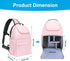 MOSISO Camera Sling Bag, Crossbody Sling Backpack for DSLR/SLR/Mirrorless with Tripod Holder & Removable Inserts, Pink