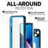 BEASTEK Waterproof Case for iPhone 13, NRE Series Shockproof Dustproof Underwater IP68 with Built-in Screen Protector,
