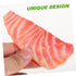 KESYOO Lifelike Salmon Slice Model Realistic Simulation Fish Decoration for Photography Props Early Education Food