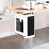 VIVO Adjustable Under Desk and Wall Mount for PC, 3.5-7.8 inches Wide, CPU Holder with Swivel, White, MOUNT-PC01W