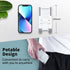 Cell Phone Stand for iPhone 14 Pro Max 13 12 11 XR, Adjustable Cradle Holder for Samsung Galaxy Z Flip 4, Silver