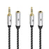 Cable Matters 2-Pack Headphone Extension Cable - 6ft, 3.5mm Aux Cord Extender, Black
