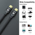 50FT 4K@120Hz, 48 2.1 Long Hdmi Cable, Gbps Ultra High Speed Hdmi Cord with Gold-Plated Connectors, Aluminum Shell