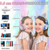 SVYHUOK Kids Headphones for Girls Children Teens,Cute Cat Ear Wired Headphones Microphone 3.5mm Jack, Over On Ear Headset for School Birthday Xmas Gift (Princess Blue)