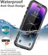 iPhone 14 Pro Max Waterproof Case, Shockproof Dustproof with Screen Protector, Full Body Protective Case, Black, 6.7
