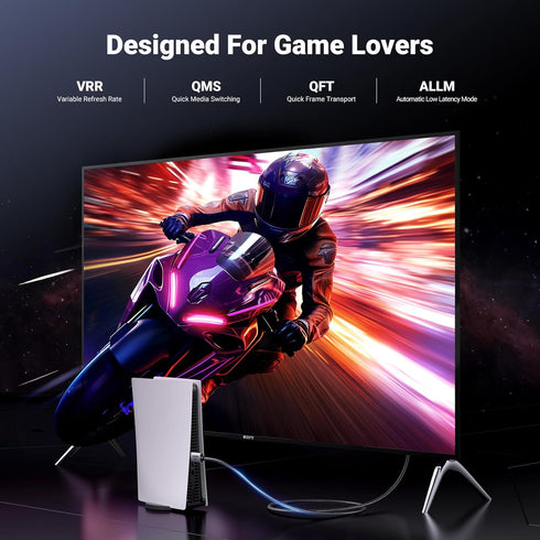 8K 2.1 48Gbps 16FT, 4K@240Hz 120Hz 10K 8K@60Hz, 2.2&2.3, 10 Dolby PS5/Blu-ray/Roku 2/Mac UGREEN HDMI Cable Certified