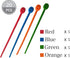 Multi Purpose Silicone Zip Ties, 20 pcs, 6 inch Cable Ties, Double Lock Twist Ties in Multi Color (Red, Blue, Green,