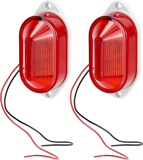 QWORK Industrial Strobe Siren Alarm Light – AC110V - 120V Red, 110 dB Loud Sound, 2 Pack