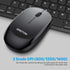OMOTON Bluetooth Keyboard and Mouse Combo, Wireless for iPad Pro 13, 11 (2024)/12.9, iPad 10th/9th/8th/7th Gen, Black