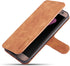 UEEBAI PU Leather Case for Samsung Galaxy S7 Edge, Vintage Retro Wallet Flip Cover, Brown
