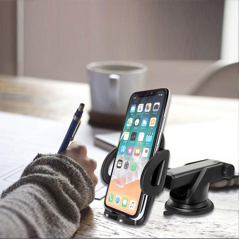 Cellet Telescoping Arm Car Phone Holder - Adjustable Dashboard & Windshield Mount for Smartphones