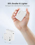 TECKNET 65W USB C Charger PD 3.0 GaN, Foldable Adapter with 3-Port Fast Wall Charger for iPhone 15 Pro Max/15