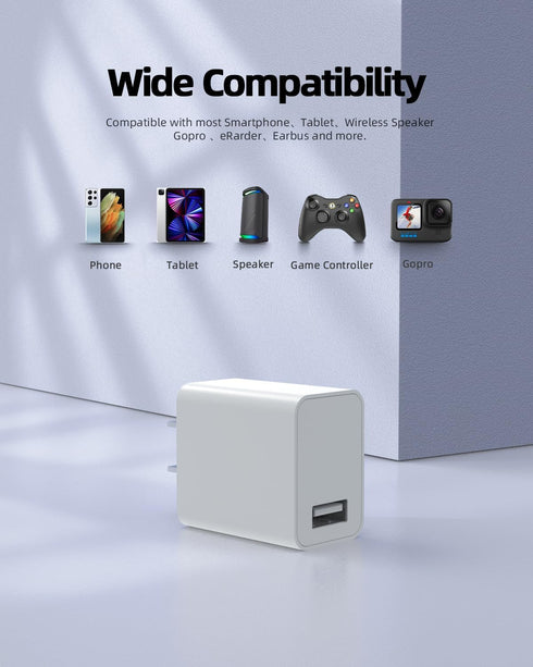 18W Quick 3.0 Fast Wall Charger, Fit for All Android Phone Power Cord Adapter
