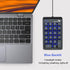 Rottay 22 Number Pad, Mechanical USB Wired Numeric Keypad with Blue LED Backlit Key Numpad for Laptop Desktop Computer