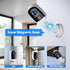 Camcamp 3MP IP65 2-Way Security Cameras Wireless Outdoor, Security Camera with Magnetic Base, Waterproof, Talk, AI