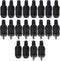 eMagTech 20PCS 2 Pin DIN Speaker Plug with Screw Terminals for HiFi Loudspeaker Devices, 10 Male & 10 Female