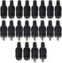eMagTech 20PCS 2 Pin DIN Speaker Plug with Screw Terminals for HiFi Loudspeaker Devices, 10 Male & 10 Female