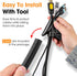YesBes 1/4", 1/2", 3/8 Inch 50 Wire Loom x FT, Split Wire Loom Tubing Wire Conduit, Cable Sleeves Bulk Flexible
