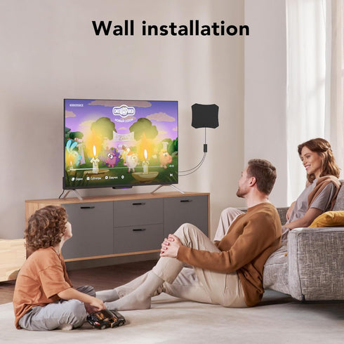 AIRLEGANT 4K 8K 1080p 16.4 Indoor TV Antenna with Amplifier - Supports HDTV for Smart TV - Long Range Reception