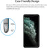 Easy Alignment Frame for iPhone 11 Pro Max Tempered Glass Screen Protector 2-Pack + Camera Lens Protector Film