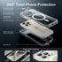 ESR Armor Series Case Set for iPhone 15 Pro Max, Clear, MagSafe Compatible, Full-Coverage, Scratch Resistant, Lens