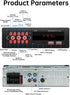 ePathChina 12V MP3 FM/MP3/WMA/FLAC/AUX/TF Car Audio Bluetooth Single DIN Stereo, LED Car Radio Player with Hands-Free