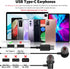 USB C Headphone,COOYA USB Type C Earphones Wired Earbuds Magnetic Bass Noise Canceling in-Ear Headset Mic for iPhone 15 Pro Max iPad 10 Air 6 Samsung Galaxy S24 Ultra S23 S22 A54 Pixel 8 7 for OnePlus